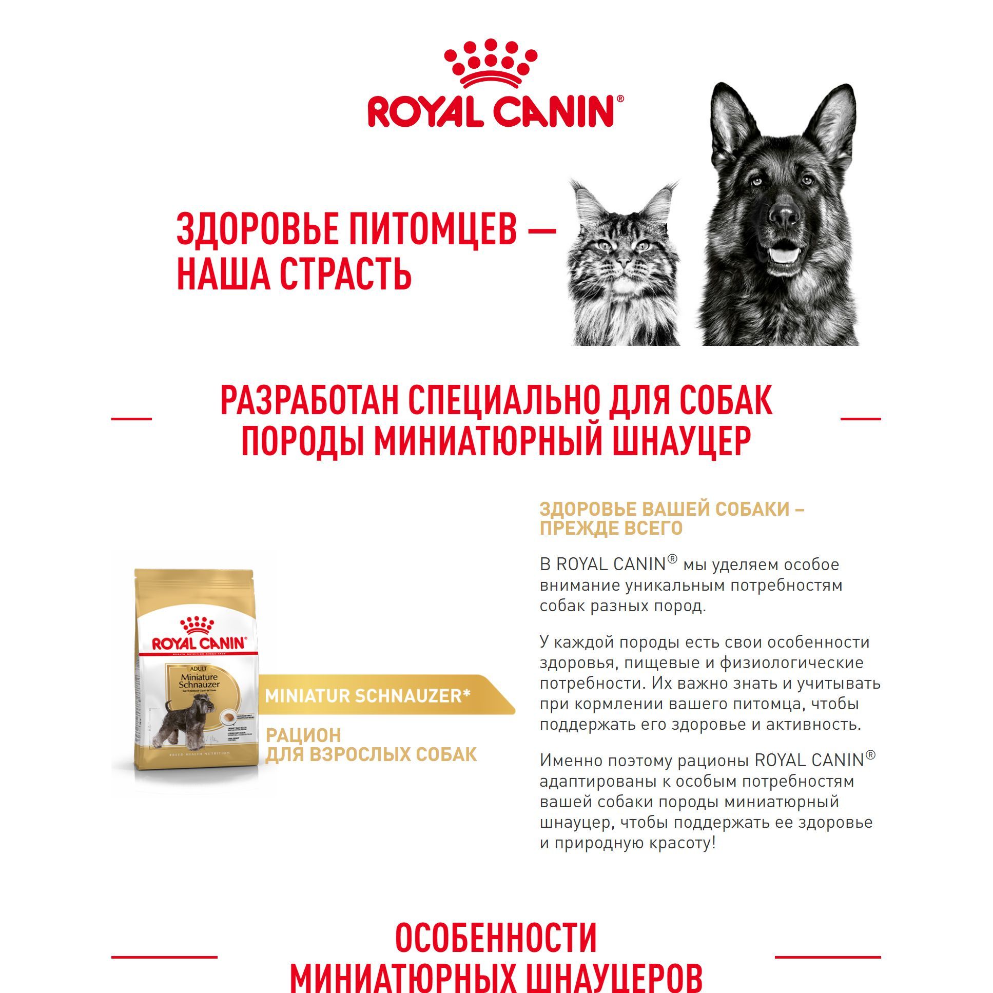 Royal Canin Miniature Schnauzer Adult (Роял Канин Эдалт со вкусом птицы ...