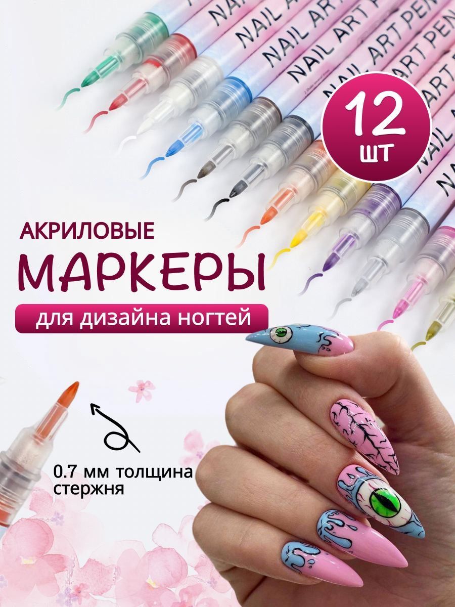 Разновидности маркеров для ногтей