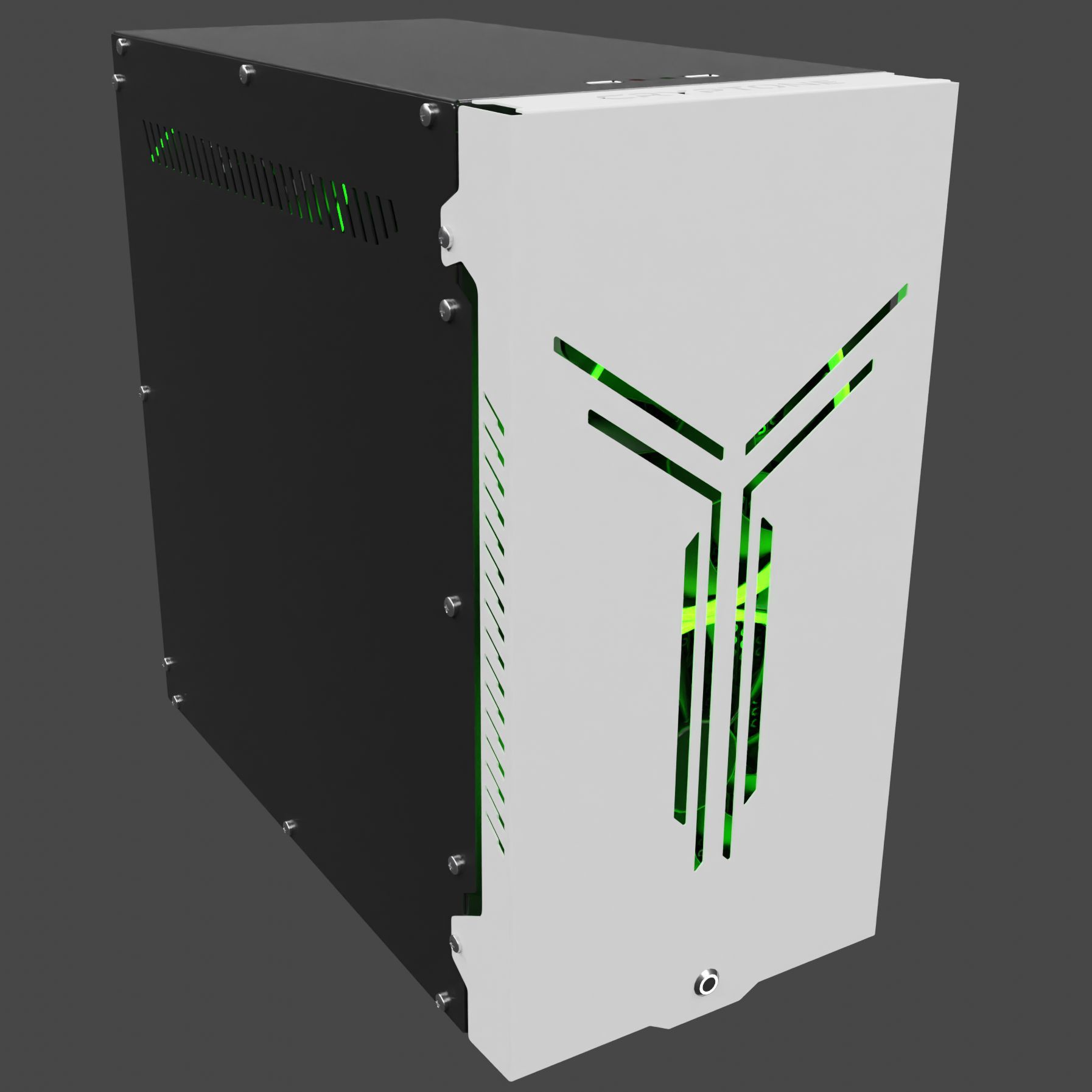 Корпус для ПК, игровой mATX Cryptone-C , черно-белый - купить с ...