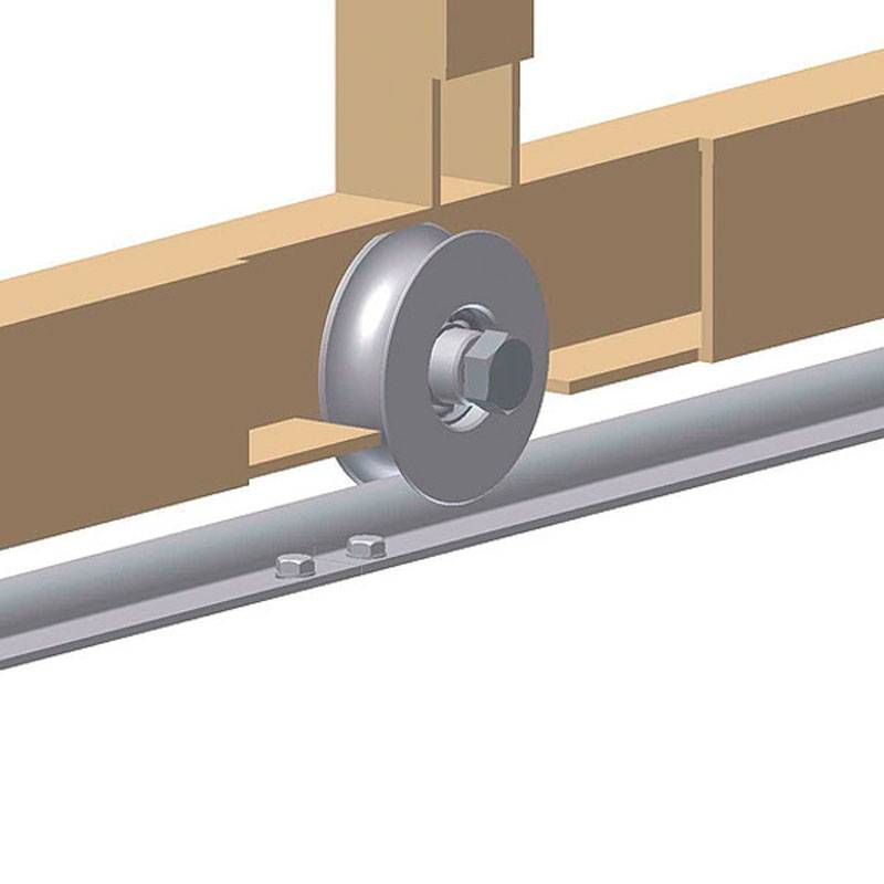 Ролик металлический для откатных ворот ф 50х15мм с подшипником 8мм ...