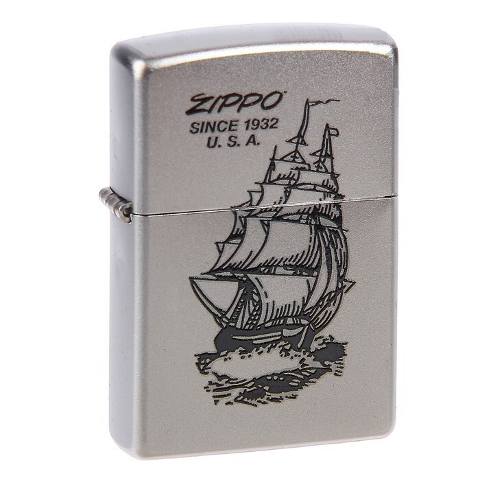 Зажигалка бензиновая ZIPPO Boat-ZIPPO Satin Chrome #1