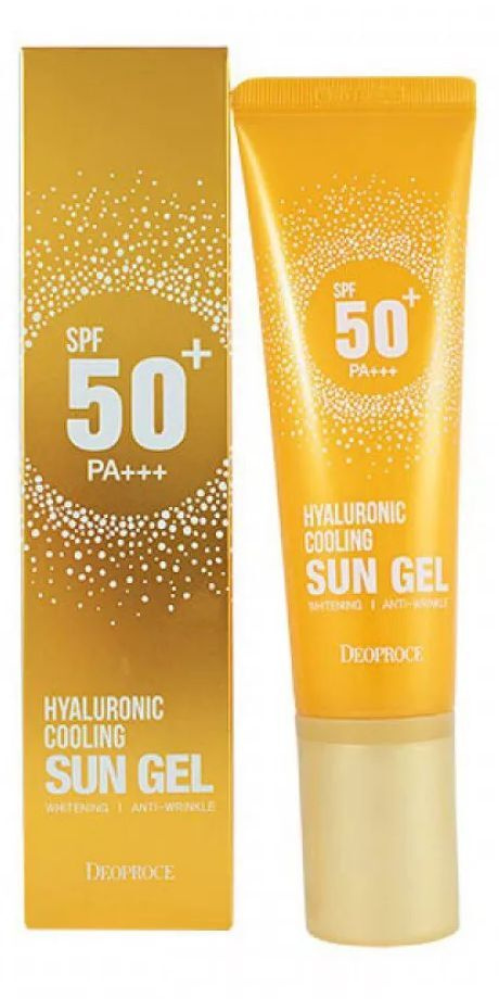 Sun gel отзывы. Deoproce Sun Gel 50+ гель. Deoproce солнцезащитный гель SPF 50. Deoproce Hyaluronic Cooling Sun Gel SPF 50 солнцезащитный гель SPF 50. Hyaluronic Cooling Sun Gel spf50+ pa+++.