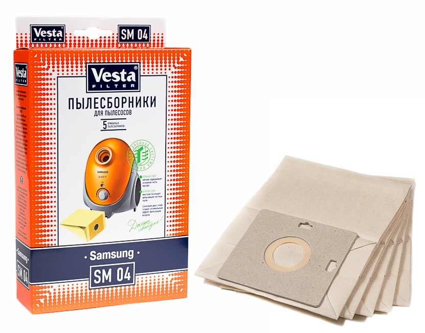 Пылесборники VESTA FILTER SM-04 компл. 5шт. (10) #1