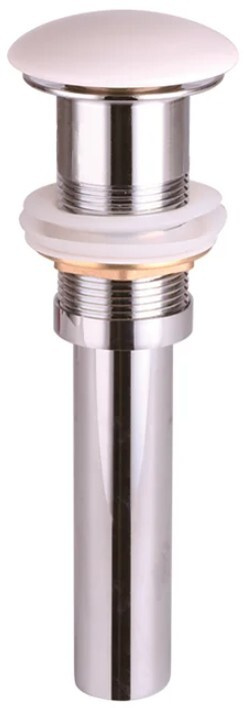Донный клапан Ceramica Nova CN2000 с керамической накладкой click-clack белый без перелива  #1