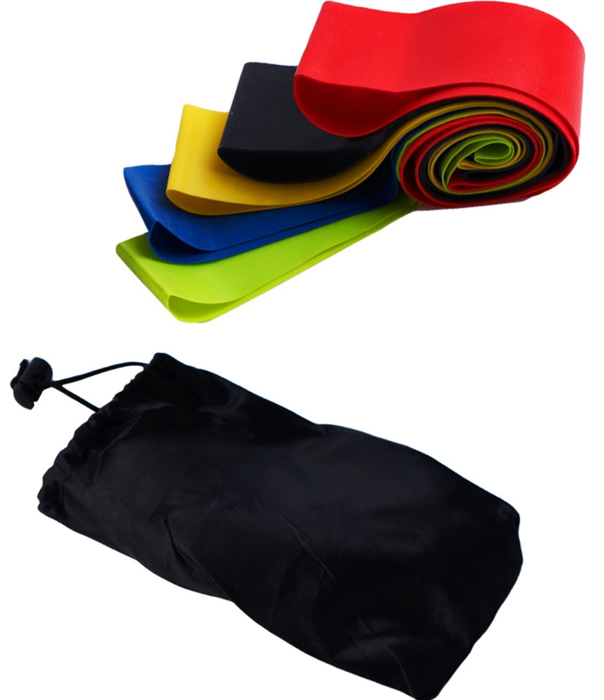 Набор резинок для фитнеса различной нагрузки. Резинка для фитнеса 5 ...