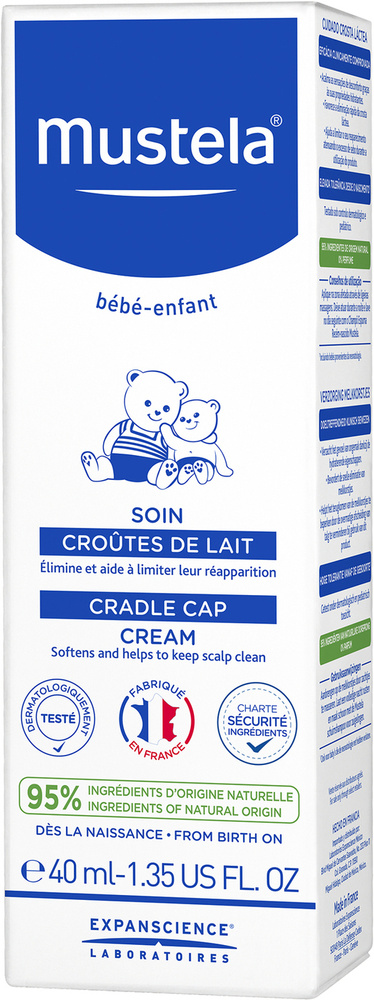 Mustela Bebe Крем от "молочных корочек", 40 мл #1