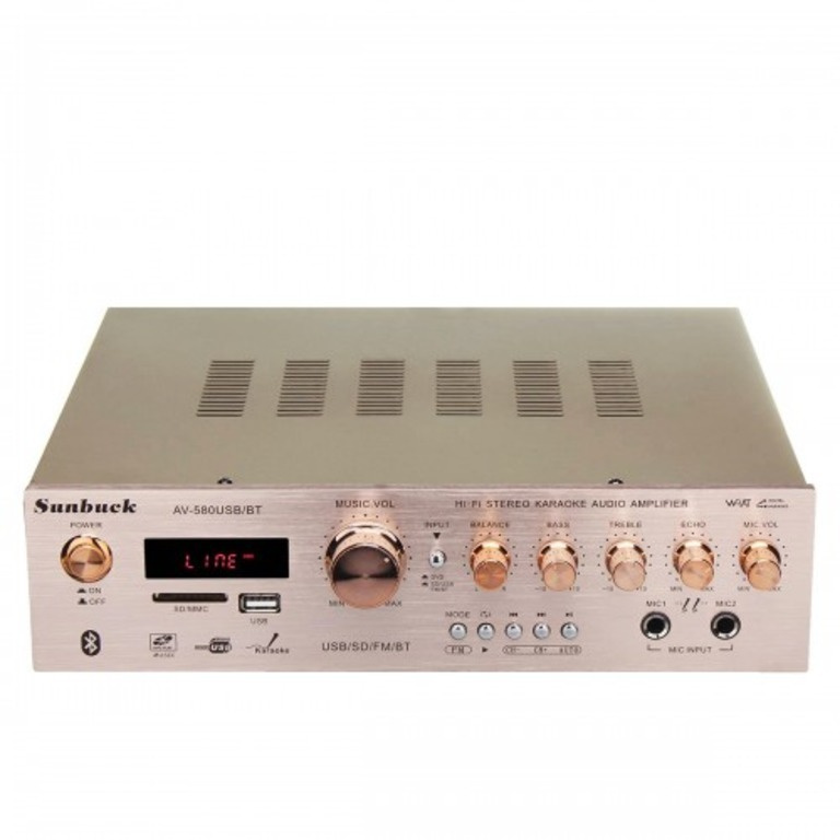 Sunbuck AV-580USB/BT 200W bluetooth 5CH Amplifier Support FM Radio USB SD Card