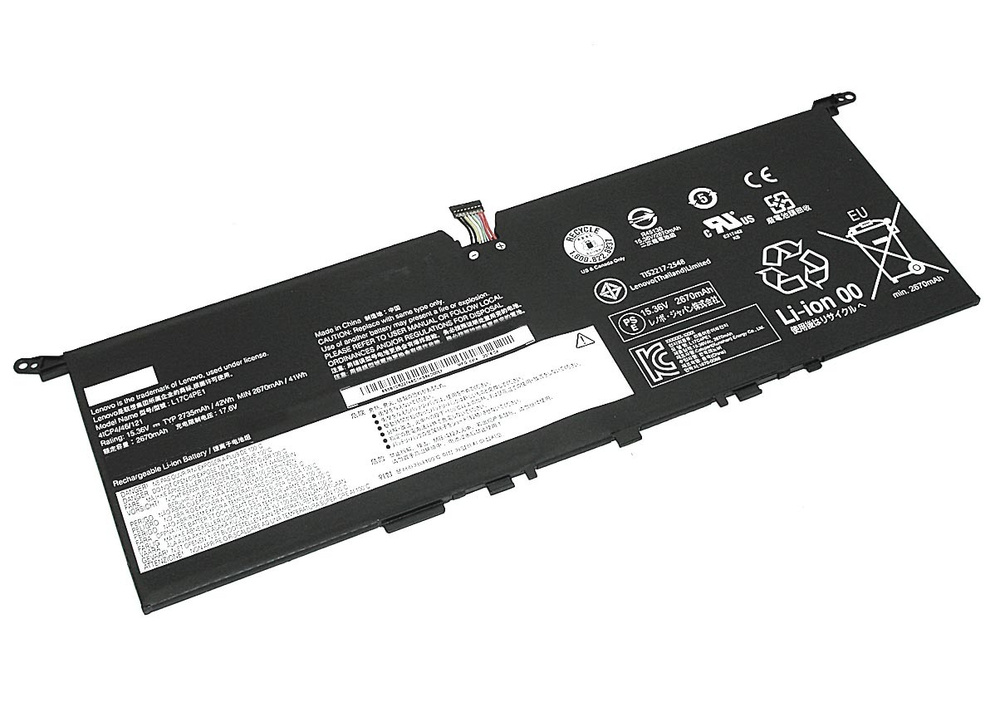 Аккумуляторная батарея для ноутбука Lenovo IdeaPad 730S-13 (L17M4PE1) 15,36V 2735mAh  #1