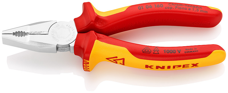 Плоскогубцы комбинированные KNIPEX KN-0106160 #1