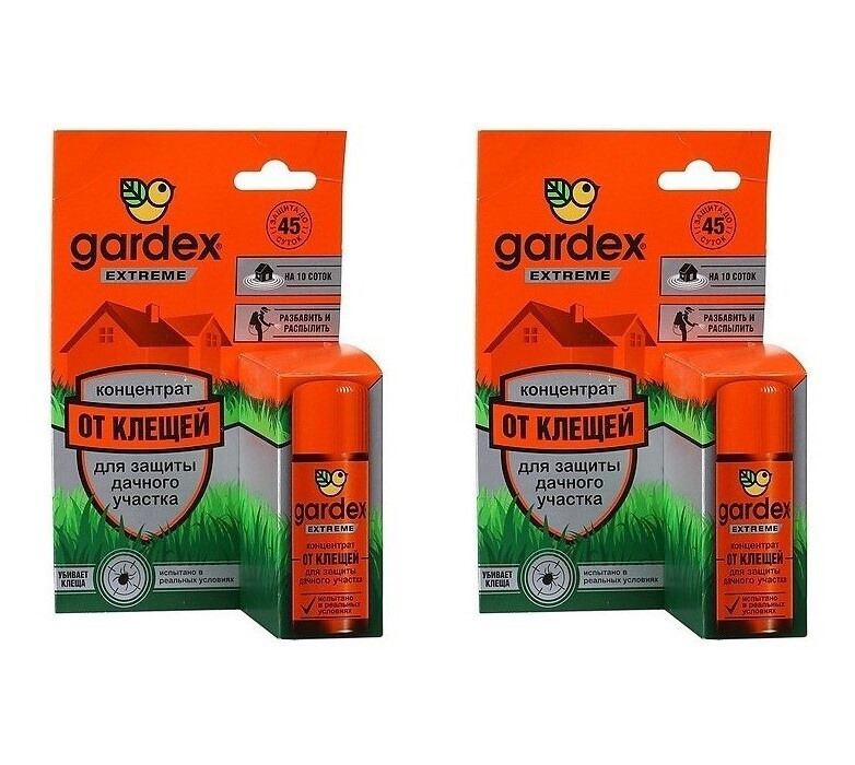 Концентрат для защиты дачного участка от клещей "Gardex Extreme", 50 мл ...