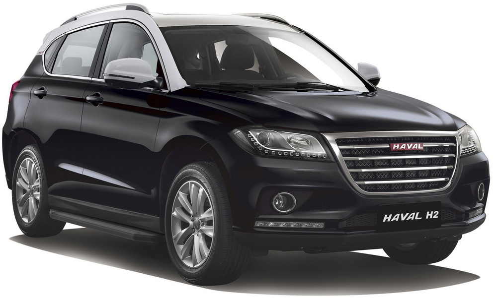 Пороги на автомобиль "Premium-Black" Rival для Haval H2 2014-2020, 173 см, 2 шт., алюминий, A173ALB.9401.1 #1