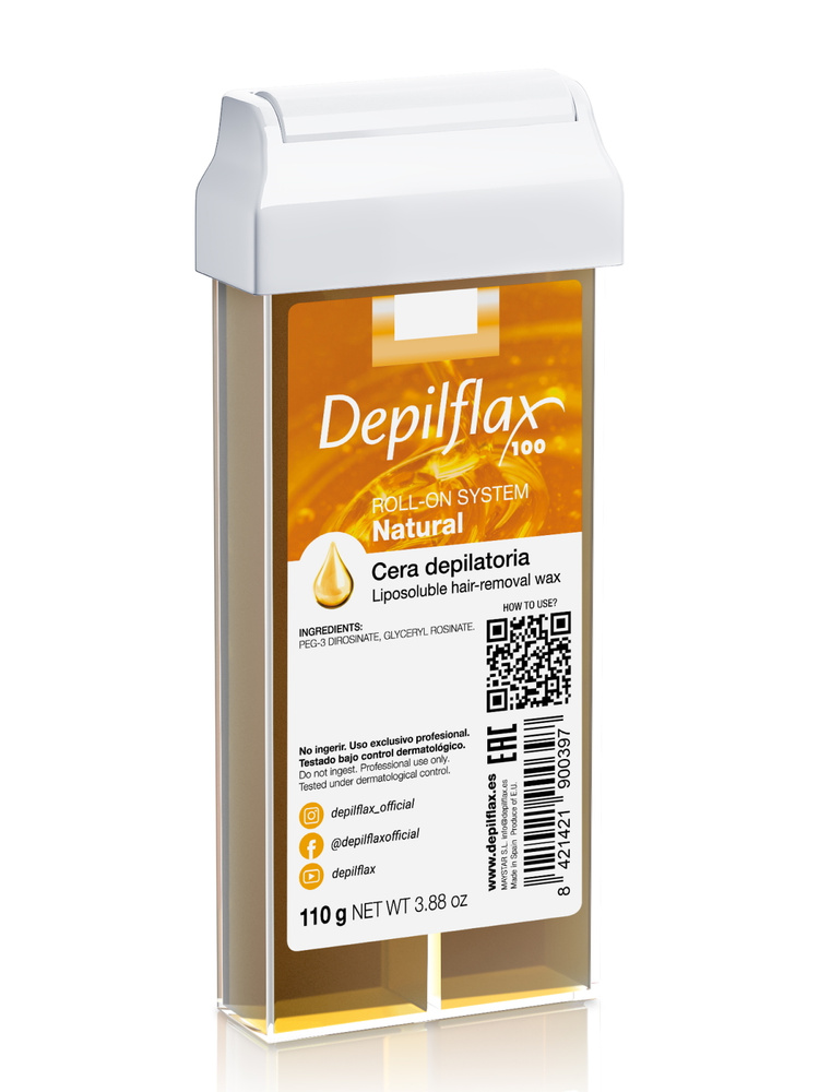 DEPILFLAX100 Воск для депиляции натуральный/natural 110 г #1