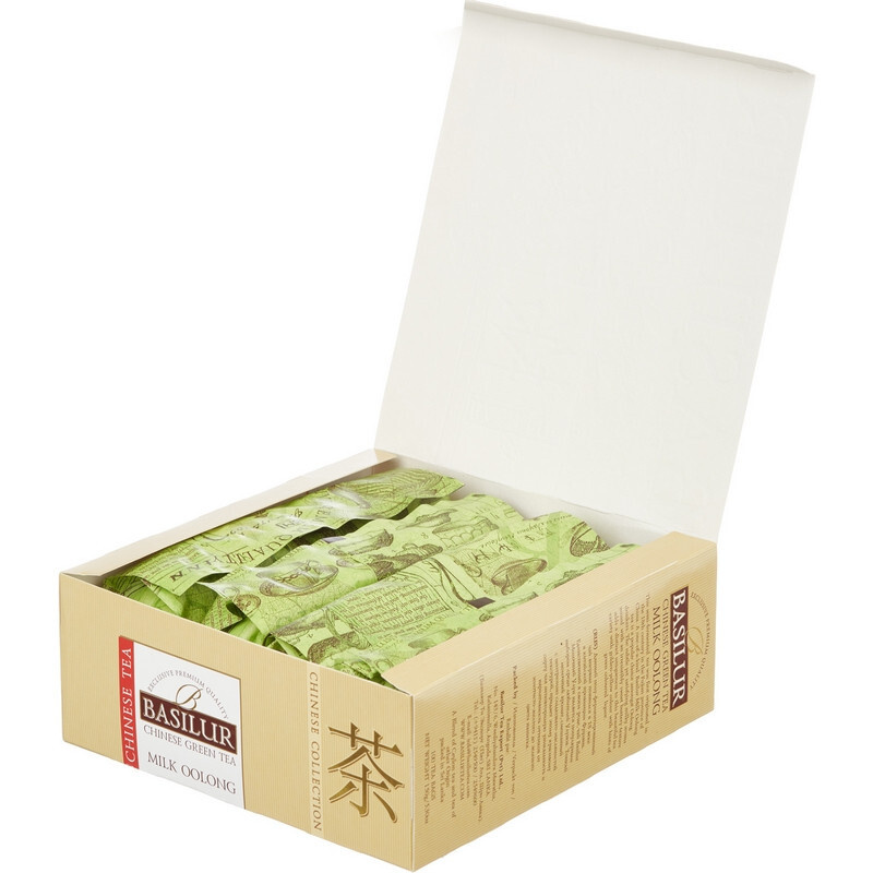 Чай Basilur Китайский чай молочный улун, зеленый, 100 пакетиков  #1