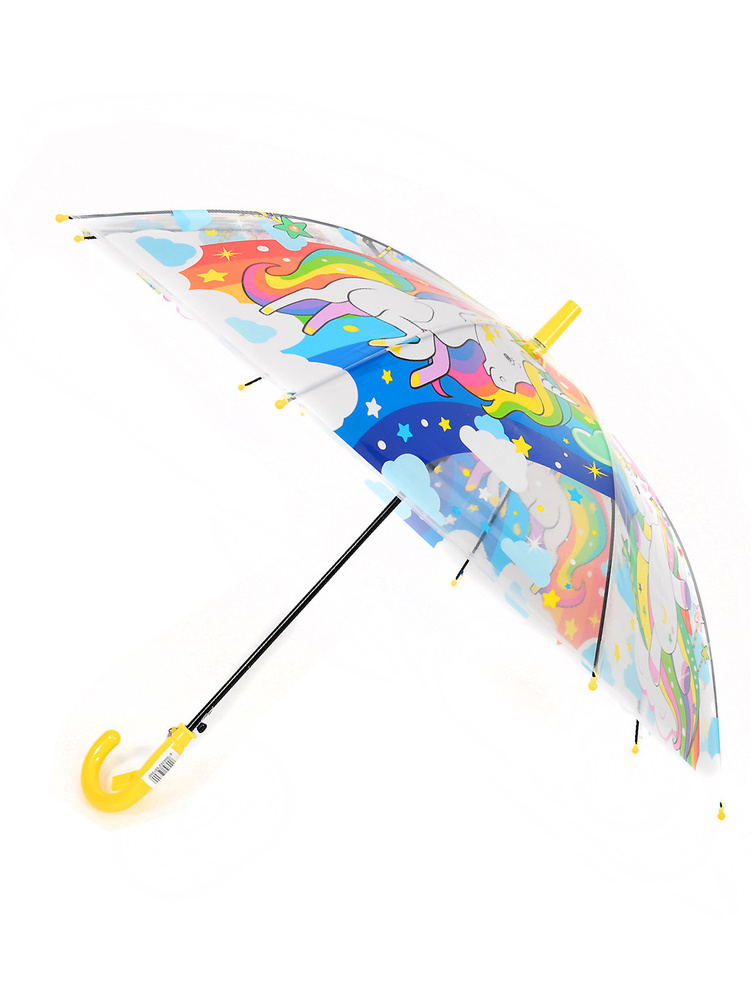 Зонтик детский прозрачный с пони  #1