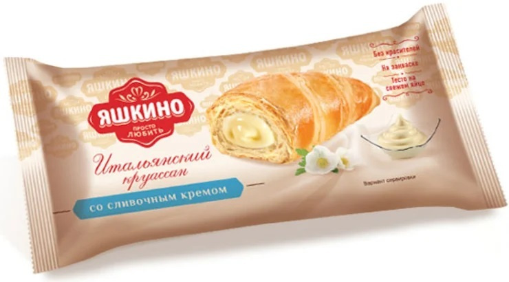 Круассаны "ЯШКИНО", со сливочным кремом, 36 шт по 45 гр - купить с ...