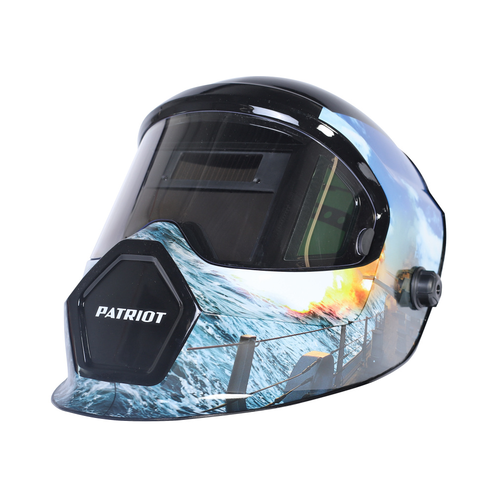 Сварочная маска Хамелеон PATRIOT WH 600E, DIN 9-13, 110х60мм, защитная маска для сварки #1