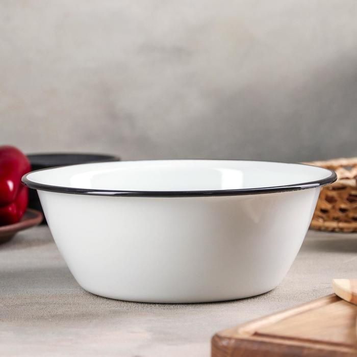 Миска, 2 л, Эмалированная сталь купить c доставкой на OZON по низкой ...