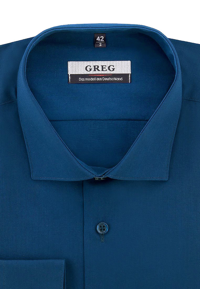 Рубашка Greg Regular Fit синяя #1