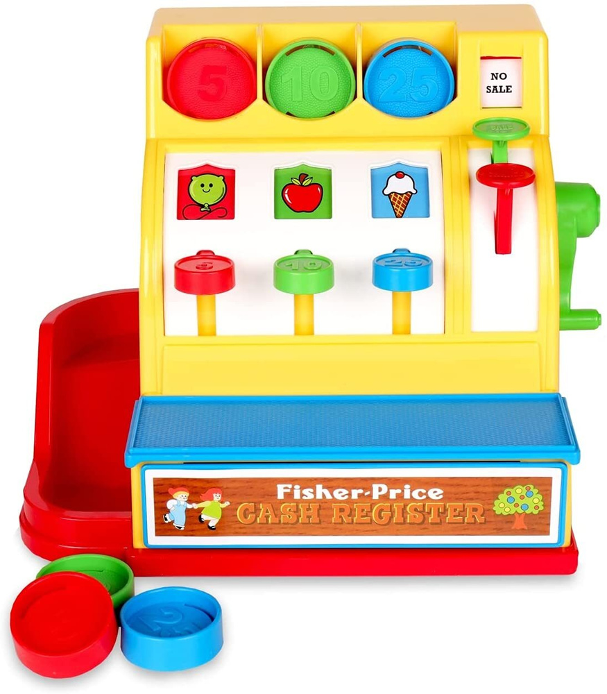 Сюжетно-ролевые игрушки Кассовый аппарат Fisher Price Classic - купить с  доставкой по выгодным ценам в интернет-магазине OZON (372832079)