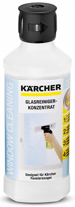 Концентрат чистящего средства Karcher RM 500 (6.295-796.0) для стекол 0.5л (White)  #1