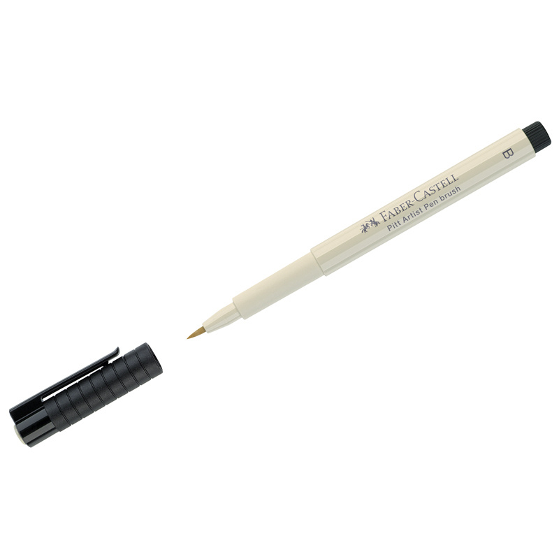 Ручка капиллярная Faber-Castell "Pitt Artist Pen Brush" цвет 270 теплый серый I, пишущий узел "кисть" #1