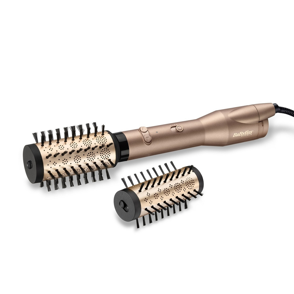 BaByliss Фен-щетка для волос AS952E 650 Вт, скоростей 1, кол-во насадок 2, бронза  #1