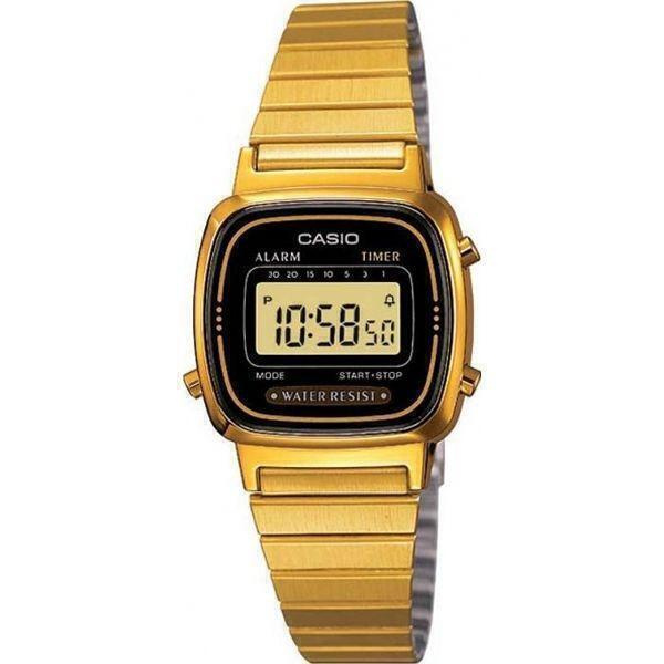 Электронные японские женские часы Casio Vintage LA670WEGA-1E с секундомером, будильником, таймером с #1