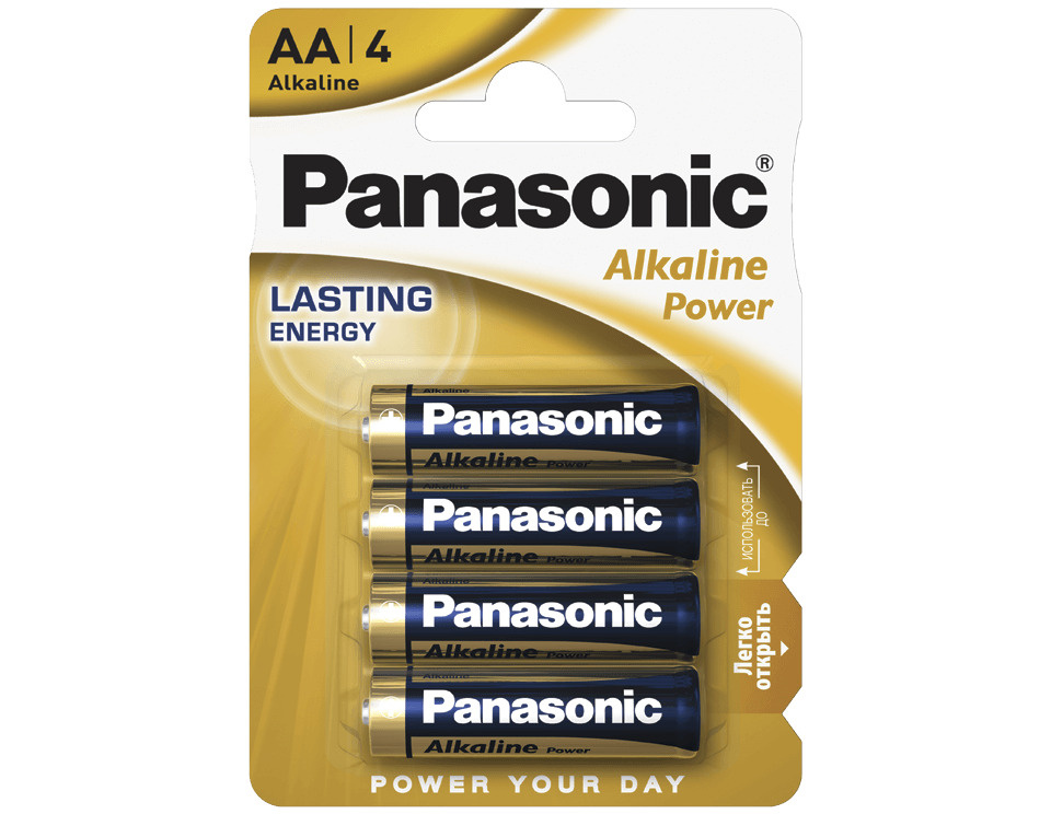 Panasonic Батарейка AA, Щелочной тип, 1,55 В, 4 шт #1