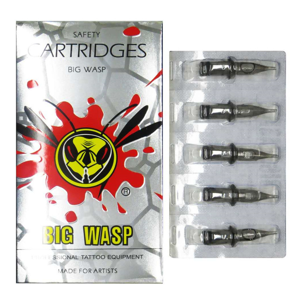 Картриджи для тату и ПМ BIG WASP Round Liner 14RL, 5 шт. #1