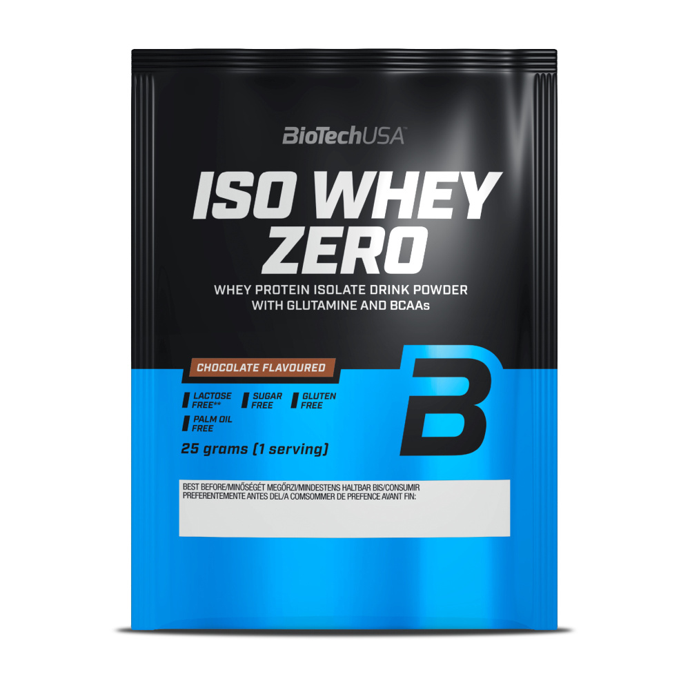 Сывороточный протеин изолят BioTechUSA Iso Whey Zero 25 г шоколад #1