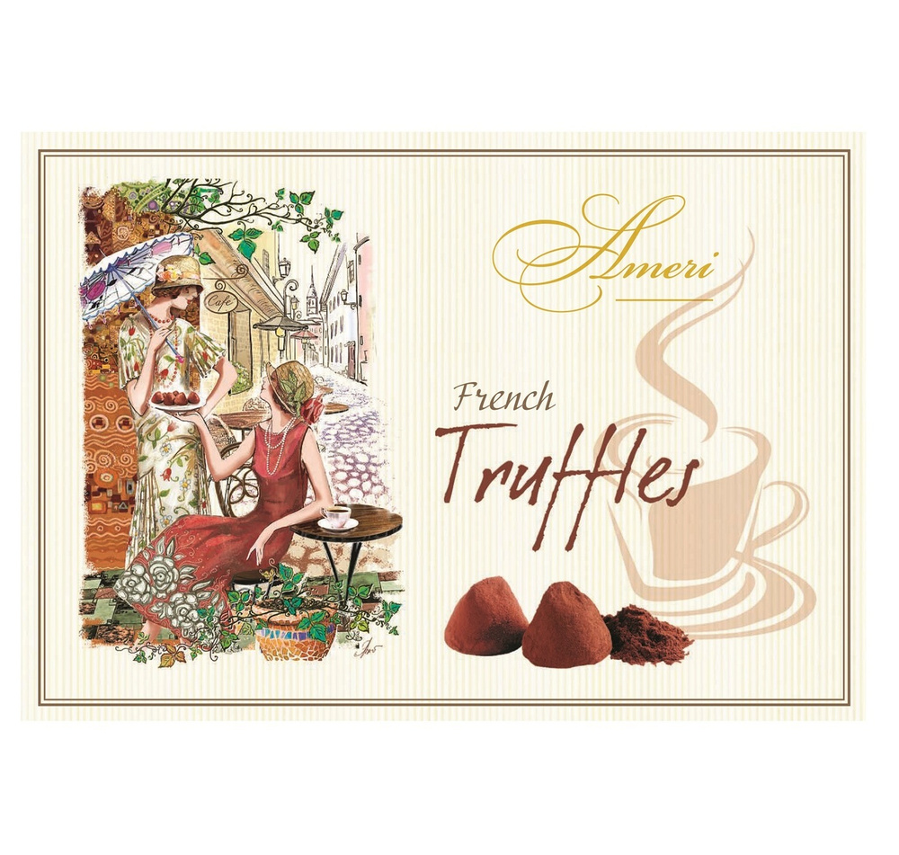 Подарочный набор Ameri Truffles French Французский шарм шоколадные конфеты  трюфели классические, 500г - купить с доставкой по выгодным ценам в  интернет-магазине OZON (210409454)