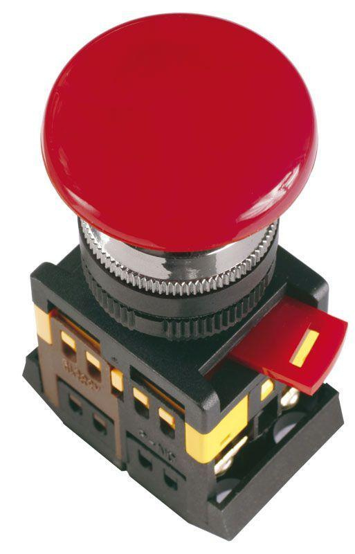 Кнопка "Грибок" AEAL-22 d22мм 1з+1р 240В с фиксацией красн. IEK BBG60-AEAL-K04  #1