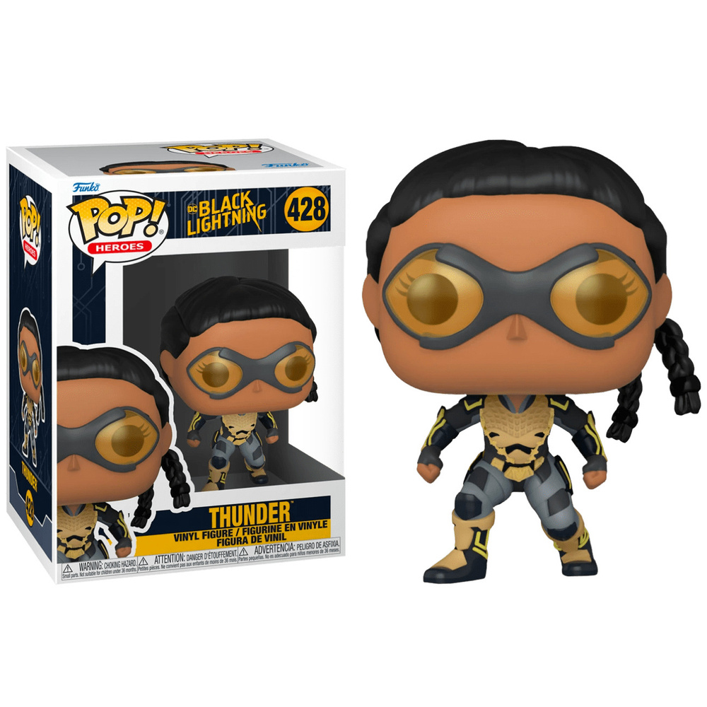 Фигурка Funko POP Thunder из сериала Black Lightning 428 / Гром / Черная  молния / Фанко ПОП - купить с доставкой по выгодным ценам в  интернет-магазине OZON (515562522)