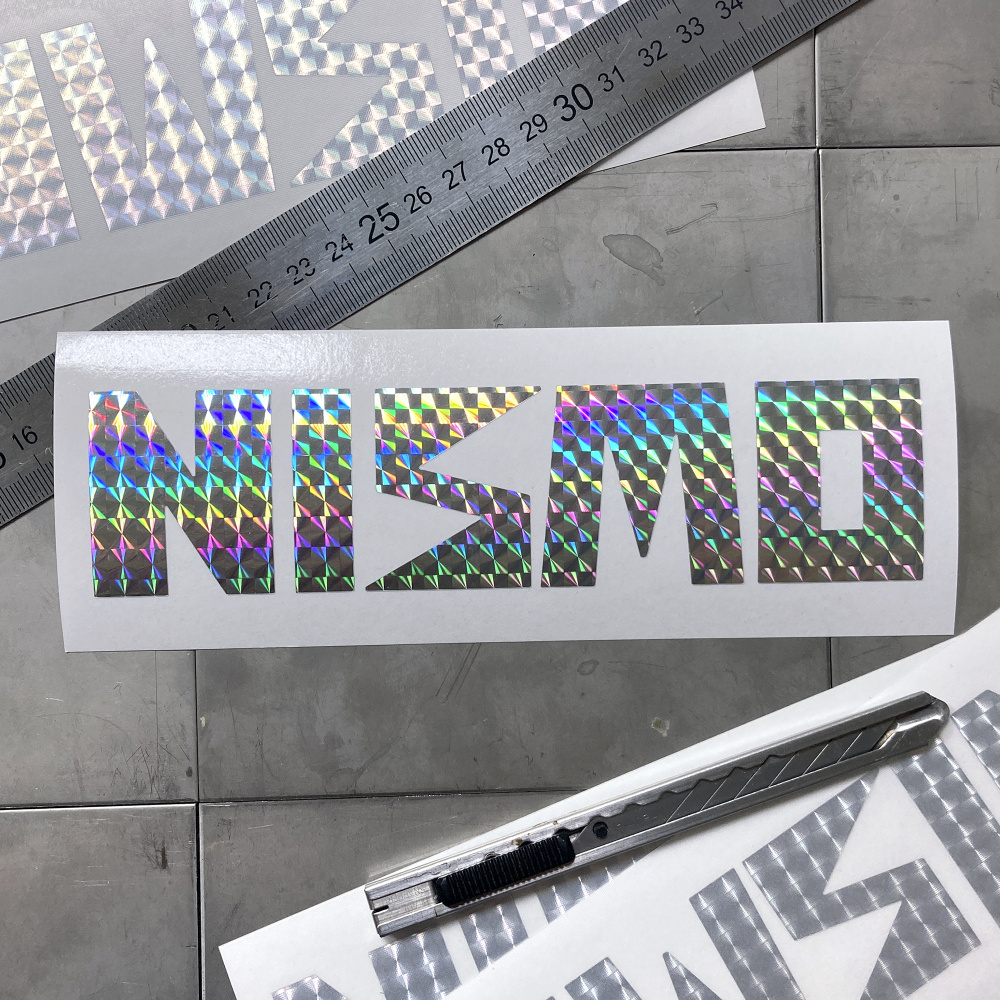 Голографический стикер на стекло автомобиля Nismo old logo JDM 18x4,5см ...