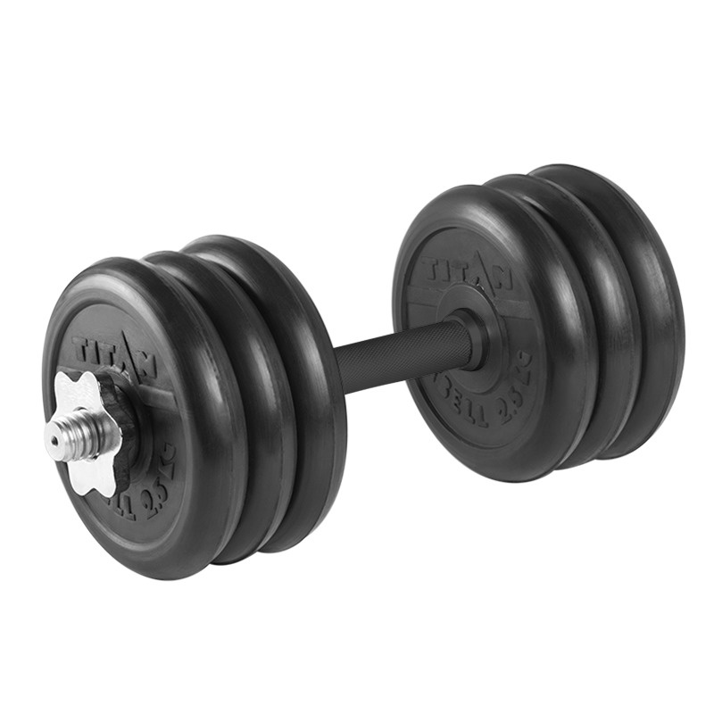 Гантель разборная 17 кг TITAN Barbell - d26, Комплектация №2 с обрезиненной ручкой  #1