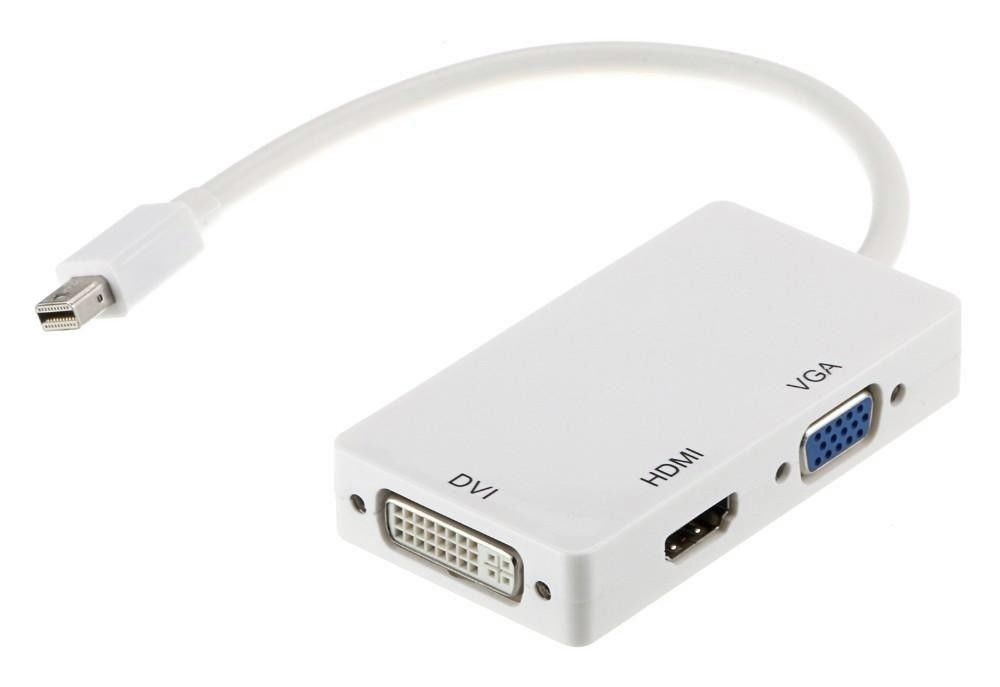 Адаптер Mini DP to HDMI / VGA/ DVIi универсальный купить с