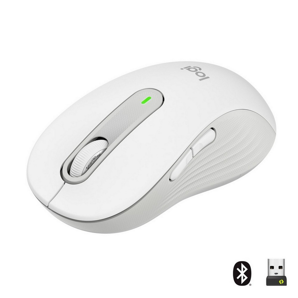 Мышь беспроводная Logitech беспроводная M650 L, белый , белый,910 ...