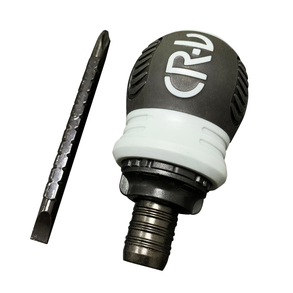 Короткая отвертка Отвертка с храповым механизмом Шлицевая и крестовая ...