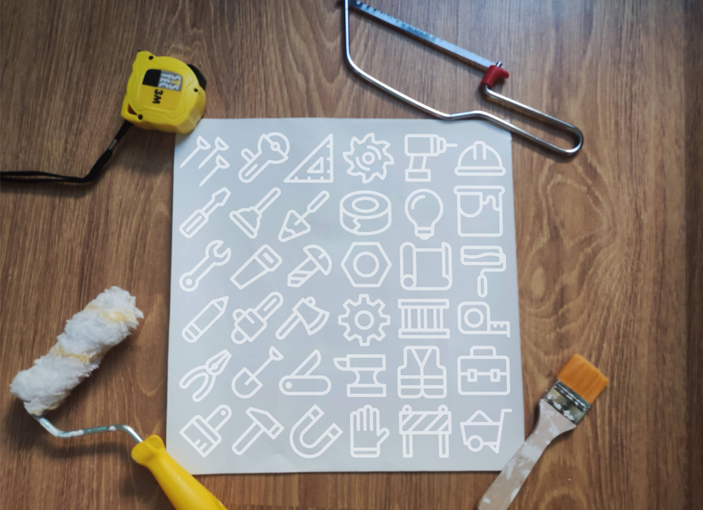 Наклейки для инструментов / строительные инструменты / маркировка на ...