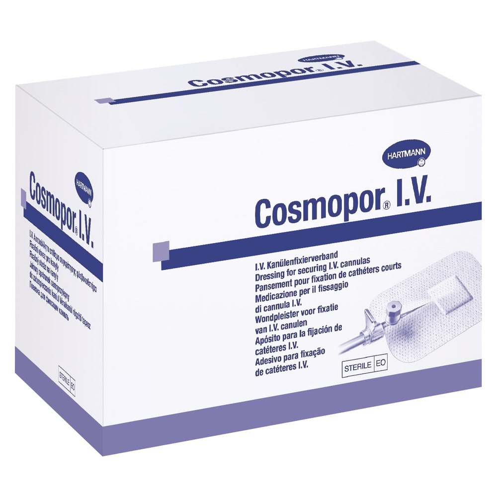Пластырь для фиксации катетеров 6х8 см Paul Hartmann Cosmopor, 50 шт #1