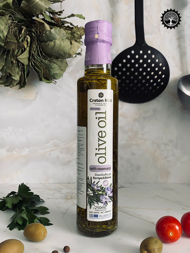 Cretan Mill Масло оливковое Extra Virgin с розмарином 250мл, Греция ...
