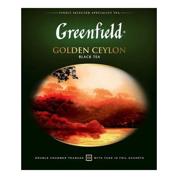 Чай черный Greenfield Golden Ceylon в пакетиках 2 г х 100 шт #1