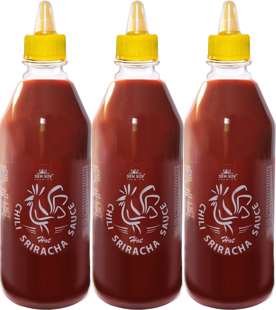 Соус Sen Soy Sriracha chili sauce универсальный 860 г в упаковке, комплект:  3 упаковки