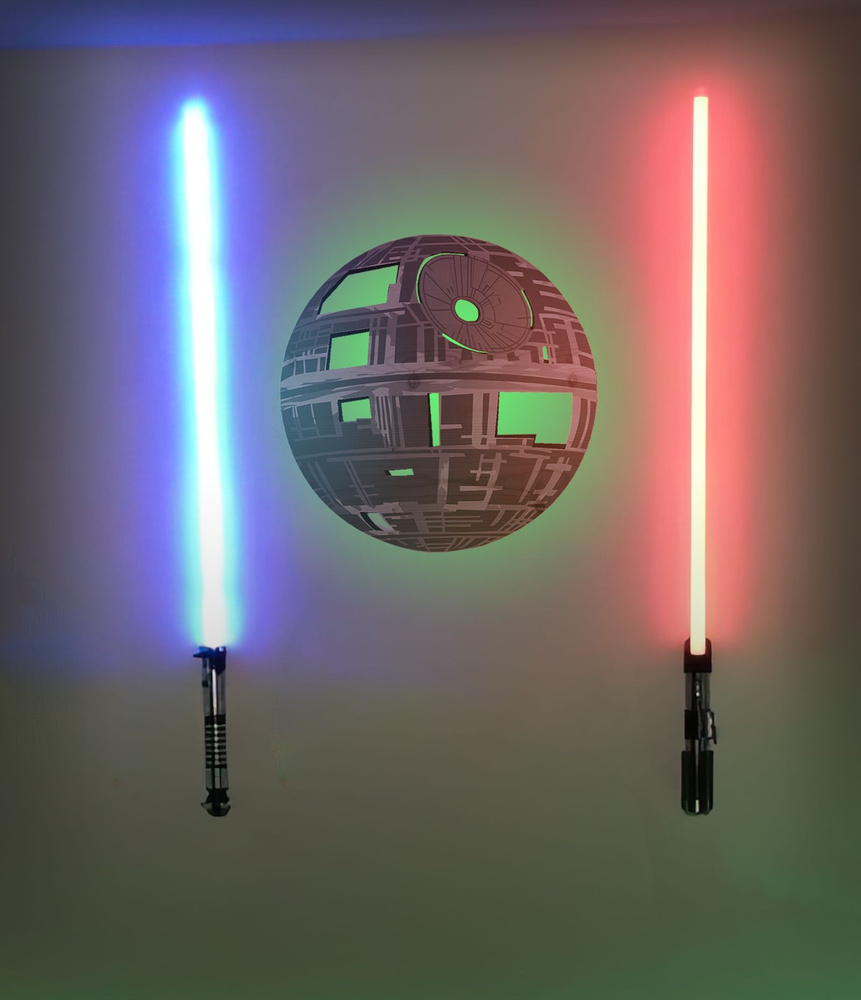 Купить 3D-Ночник Звездные войны Звезда смерти Star Wars Star Death , 12 ...