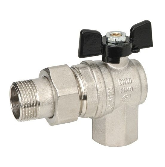 Кран шаровый BUGATTI OREGON ДУ 25 (1" ВН угловая американка - купить по ...