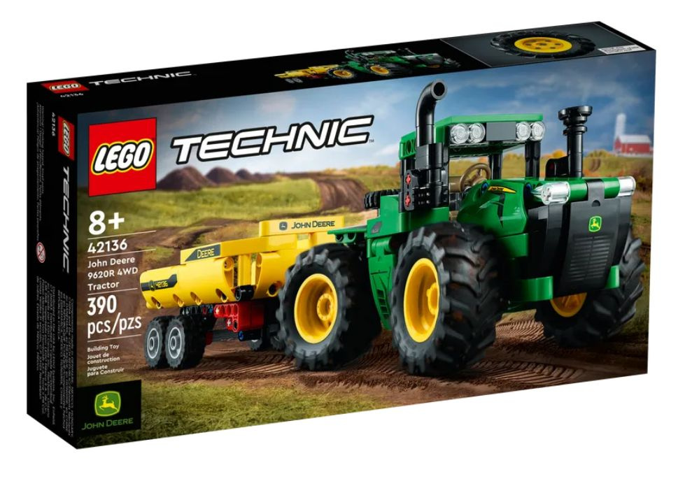 Конструктор LEGO, серии "Technic", 42136 John Deere 9620R 4WD Tractor лего technic лего для мальчиков #1