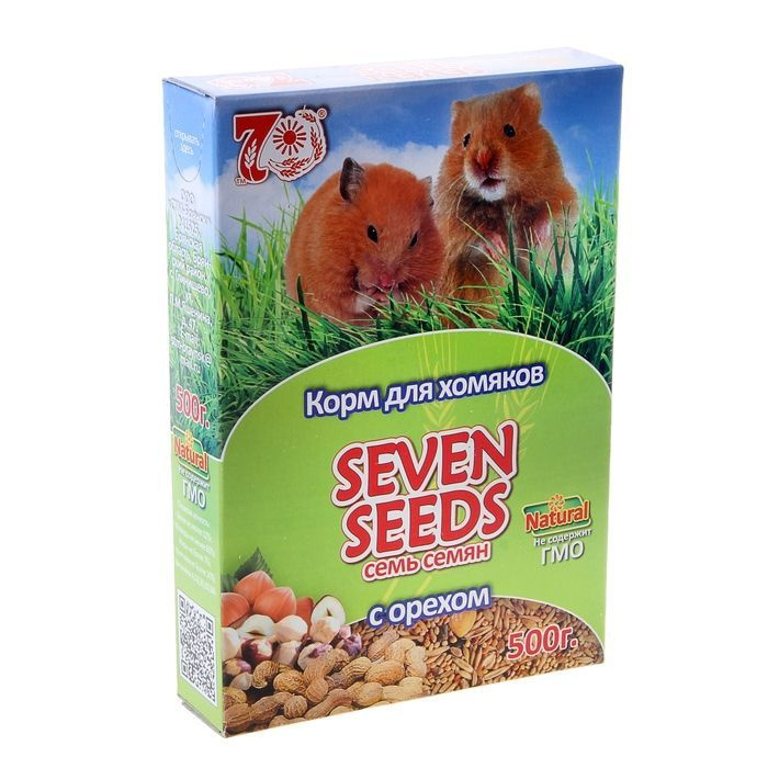 Корм для хомяков Seven Seeds с орехами, 500 г, 3 шт. - купить с ...