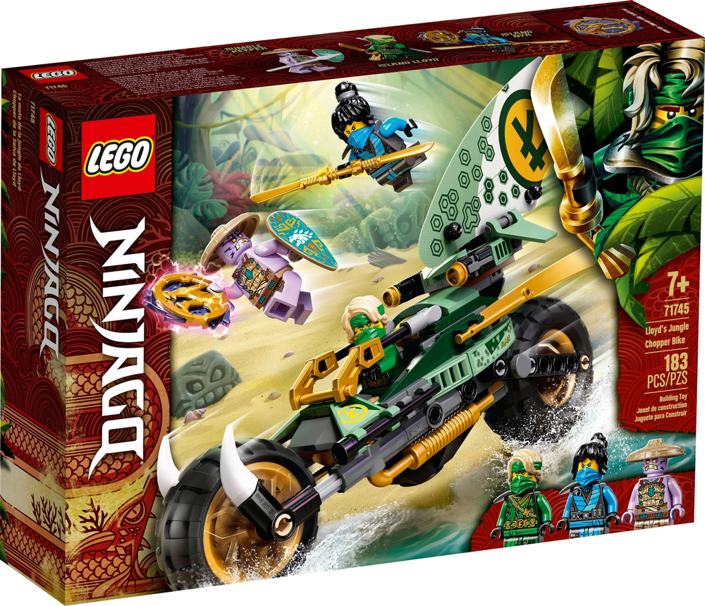 Лего NINJAGO серия, LEGO Конструктор, лего 71745 Мотоцикл Ллойда для  джунглей, Игрушки Lego для мальчиков и девочек - купить с доставкой по  выгодным ценам в интернет-магазине OZON (693454095)