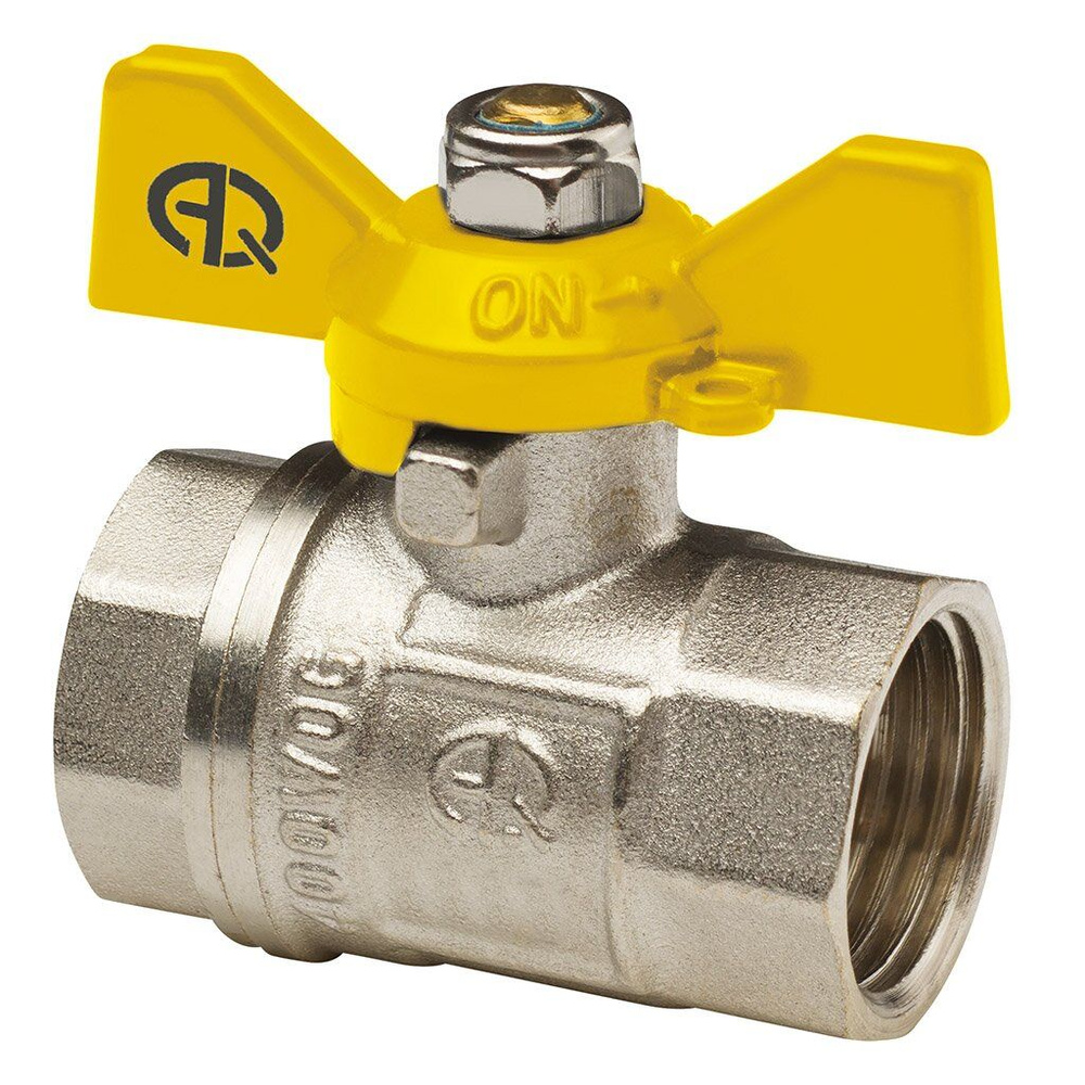 AquaLink, Кран для газа 3/4", г-г, ручка-бабочка #1
