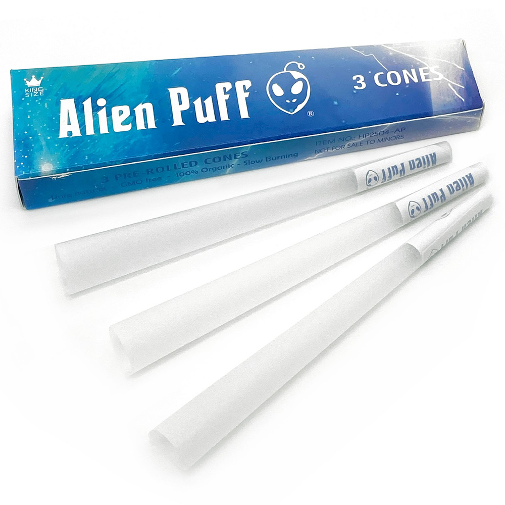 Готовые конусы 3шт. Alien Puff Weed RICE Pre-Rolled Cones King Size 109 ...